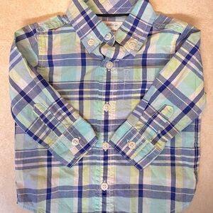 Dressed Ip by Gymboree Boys’ Button Down Plaid Shirt